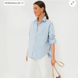 Tuckernuck Nadine Denim Button Down Chambray Medium